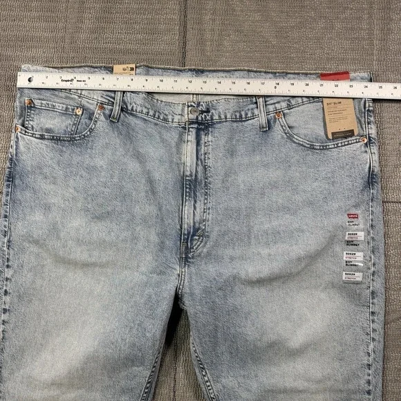 Levi's Mens Jeans 511 Slim Stretch Light Wash - Light Denim - Size 50 - 50X29 - Picture 7 of 9